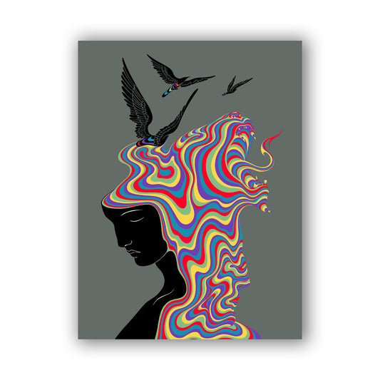 Despair Signed & Numbered Fine Art Print by Gina Kiel