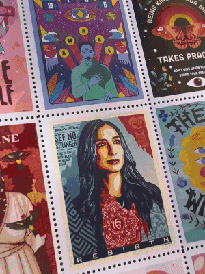 AR-Activated Poster Stamps