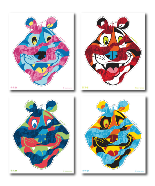 LIMITED EDITION CANCER FLAKES PRINT SET BY TRISTAN EATON