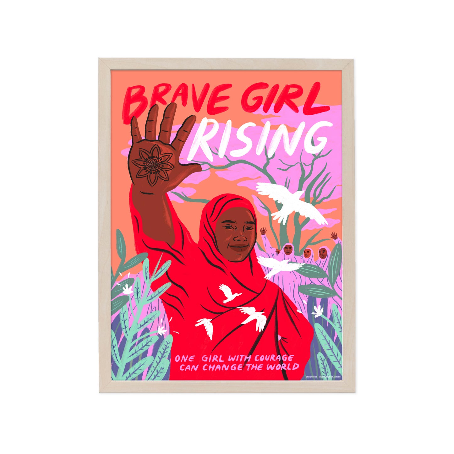 BRAVE GIRL RISING FINE ART PRINT