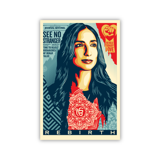 SIGNED REFRAME OFFSET LITHOGRAPHS BY SHEPARD FAIREY