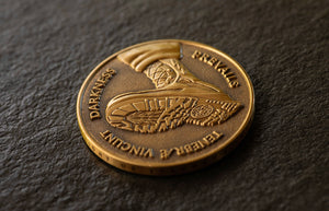 Antique Brass Coin by Shepard Fairey