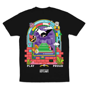 EXCLUSIVE Play Proud x American Outlaws | T-Shirt