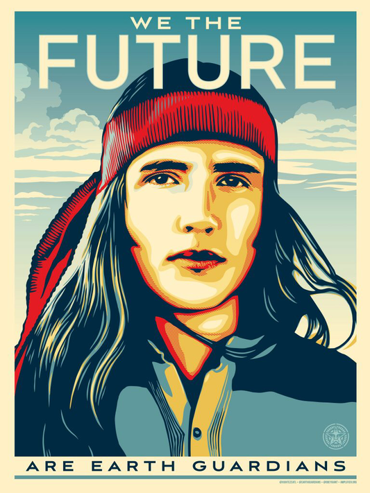 EARTH GUARDIANS 18x24" SIGNED & NUMBERED SILKSCREEN BY SHEPARD FAIREY