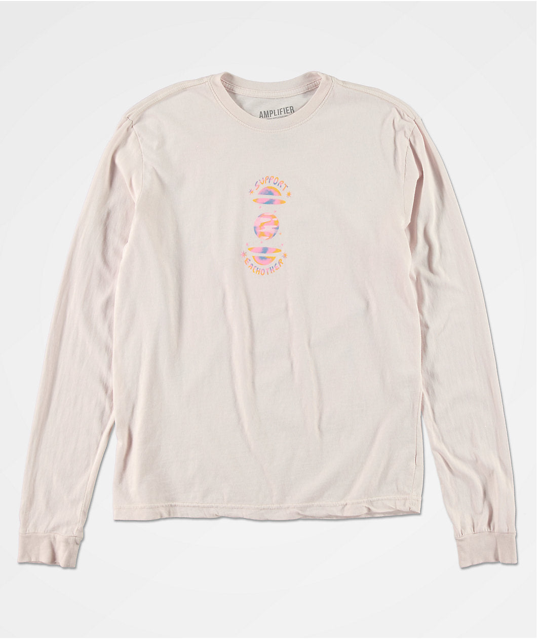 SUPPORT EACH OTHER PINK LONG SLEEVE T-SHIRT