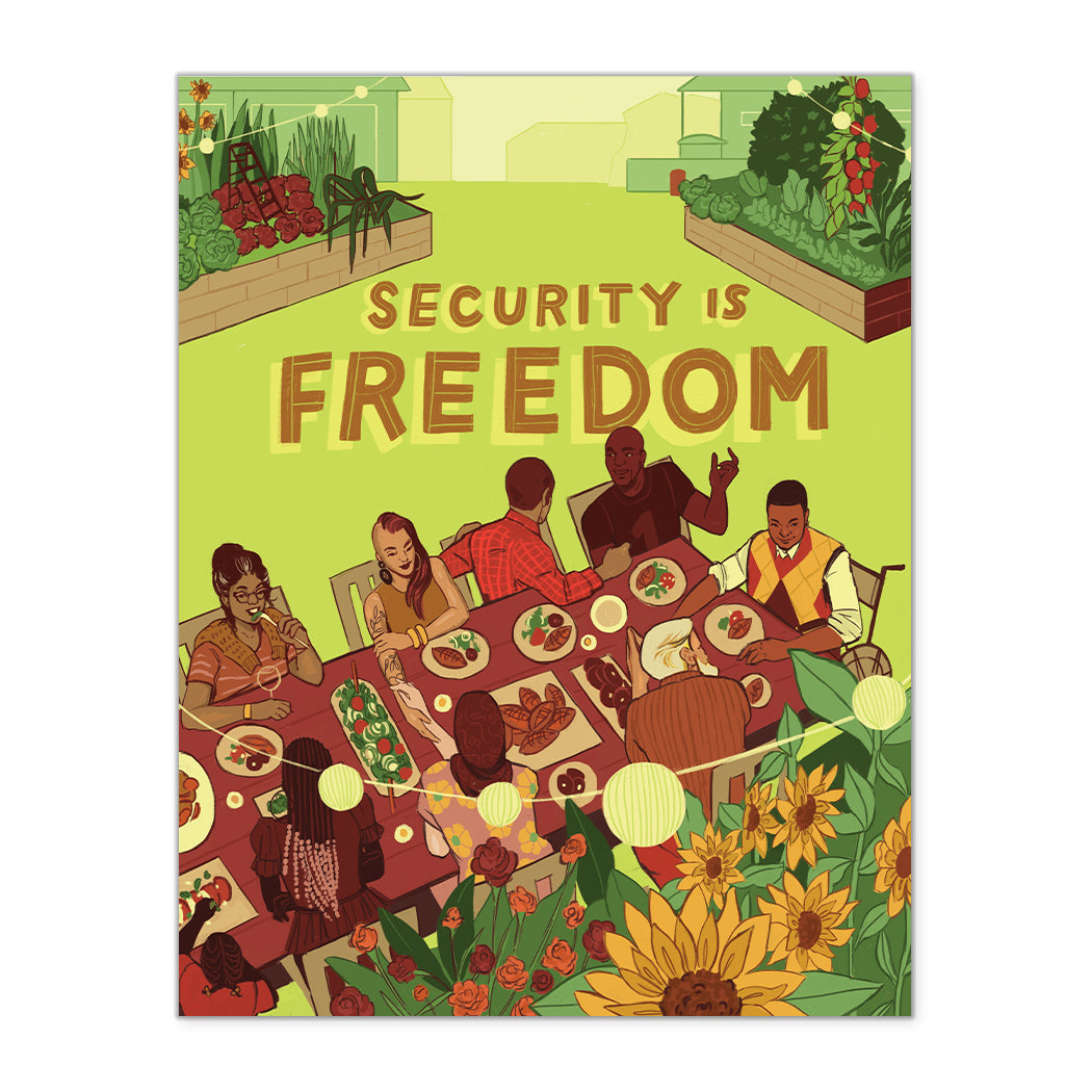 SECURITY IS FREEDOM FINE ART PRINT