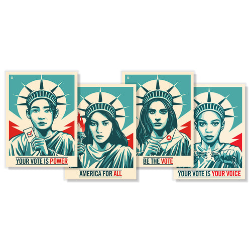 SIGNED LIMITED EDITION YOUR VOTE IS POWER SILKSCREENS BY THOMAS WIMBERLY