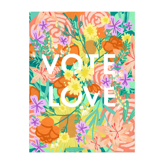 VOTE LOVE FINE ART PRINT