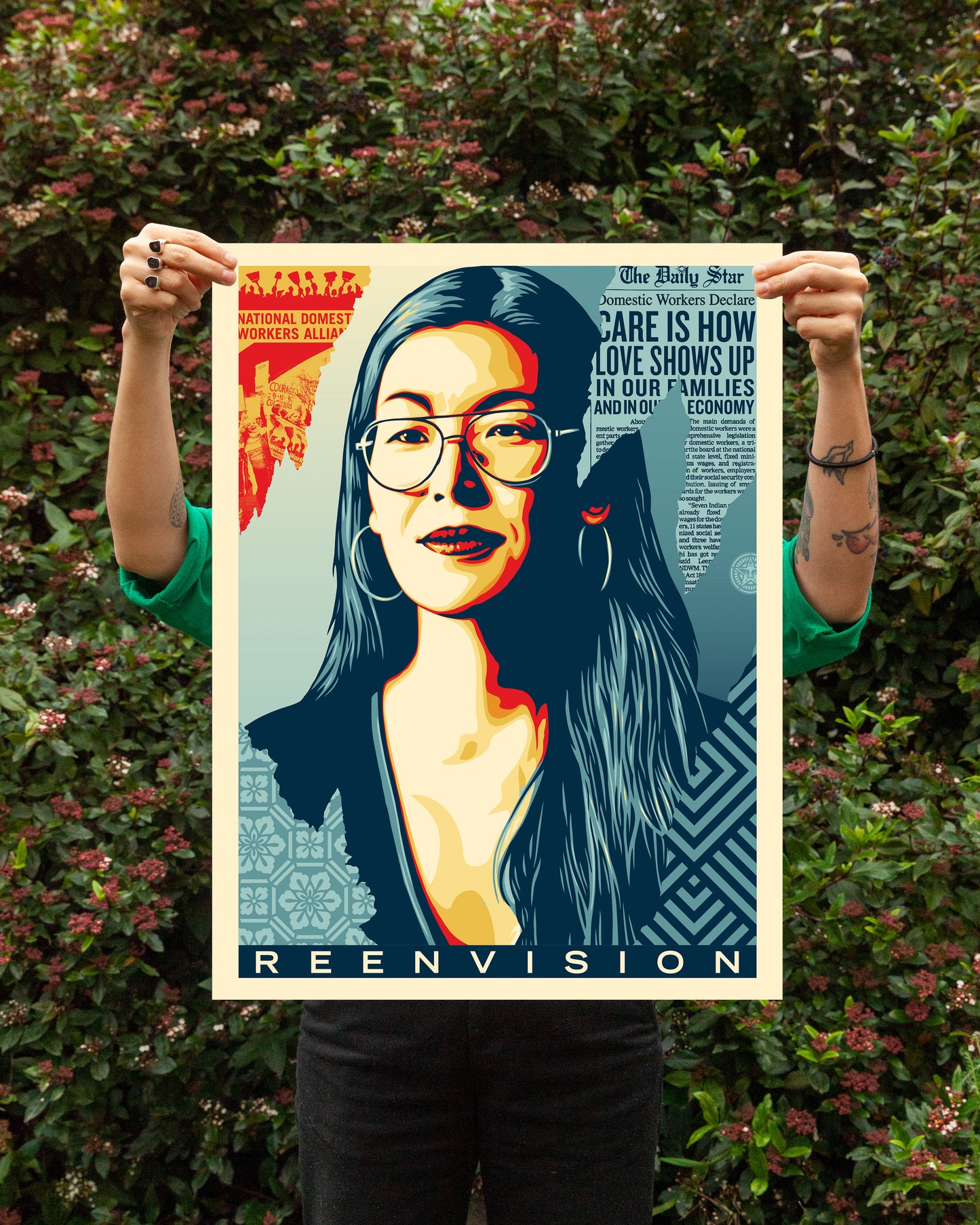 "REENVISION" Signed & Numbered Silkscreen by Shepard Fairey