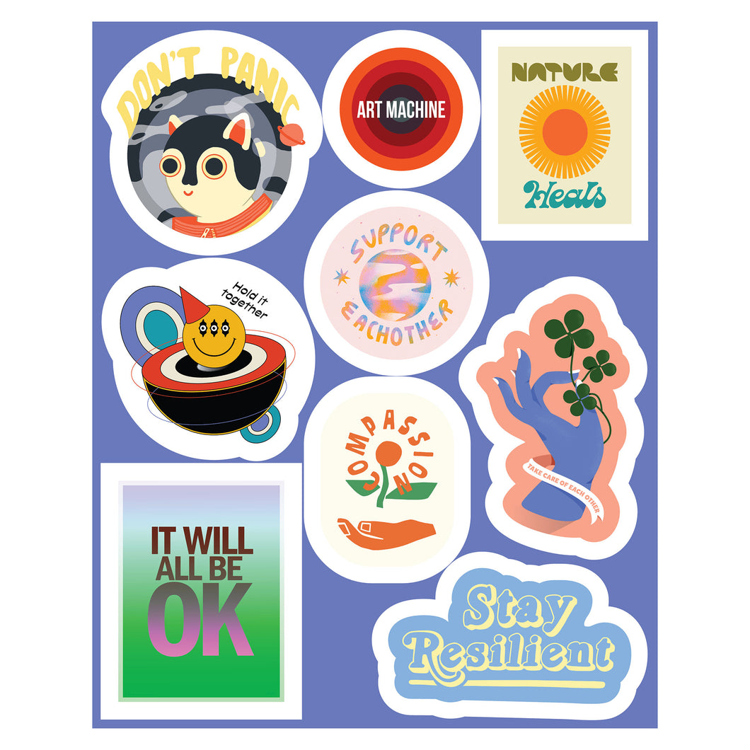 Mental Health and Wellbeing Giant Sticker Sheet